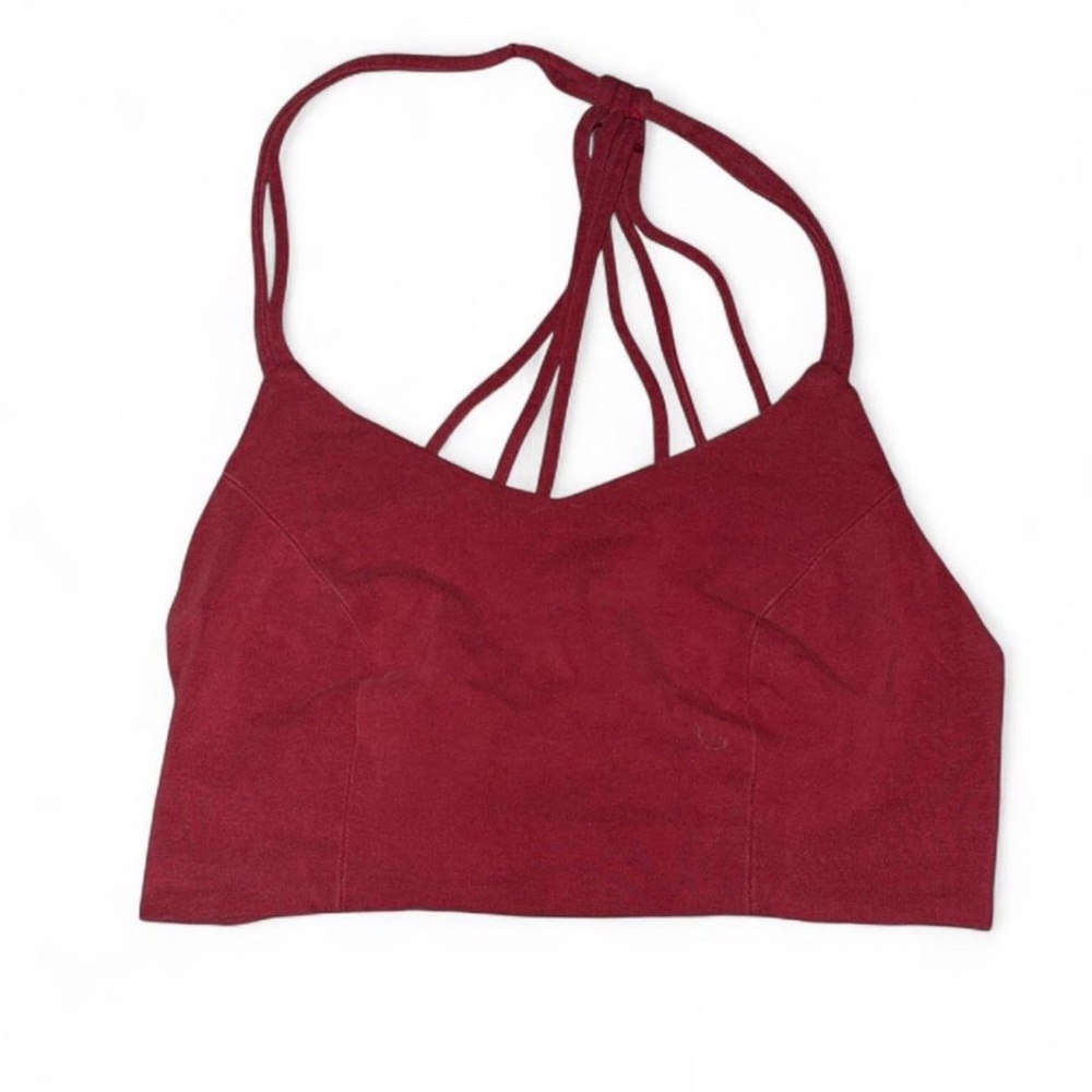 Elegant Red Strappy Crop Top